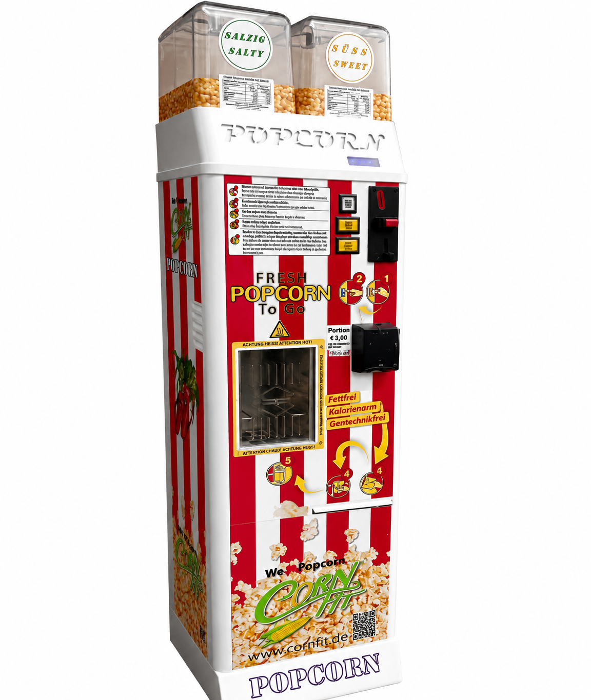 Popcorn Automat im Einsatz